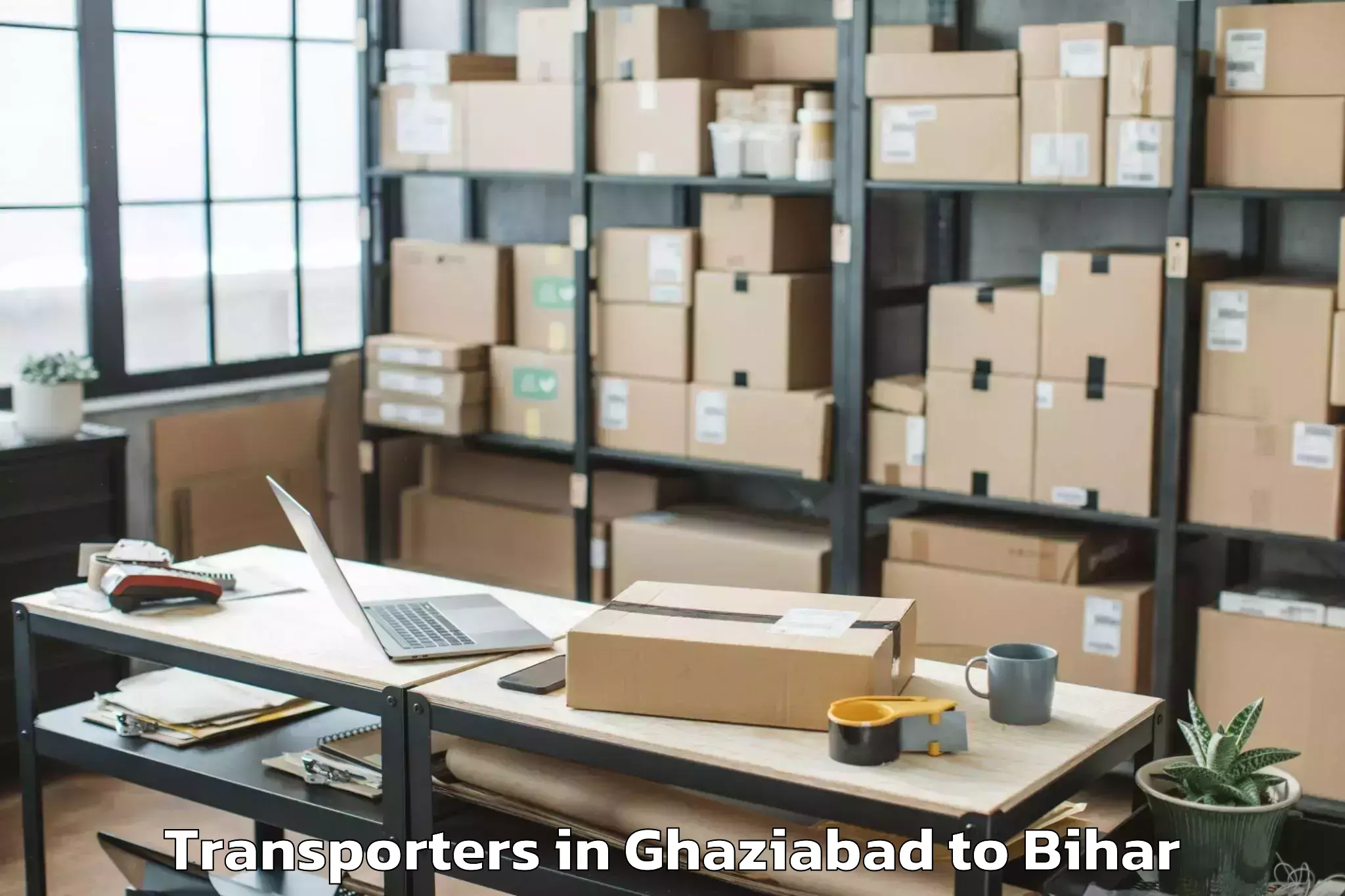 Book Ghaziabad to Kahara Transporters Online